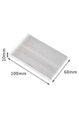 6cm X 10cm X 1cm Alüminyum Metal Soğutucu Blok Radyatör Amfi Led Entegre Transistor Vga Ram Memory thumbnail 4