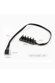 40cm 5li Fan Port Çoğaltıcı Kart Cpu Soğutucu Güç Hub Uzatma - 1