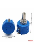 3590s-2-103l 10kohm 10 Tur Potansiyometre Panel Montaj Hassas 360 Derece Döner Mil Ayarlanabilir thumbnail 6