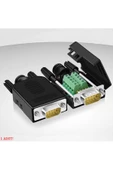 Kutulu DB9 Erkek Konnektör 9 Pin D-Sub Seri Port Terminal Adaptör RS232 RS485 thumbnail 7