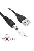 Usb 5v To 5.5x2.1mm Adaptör Çevirici Kablo Güç Kablosu Kamera Tablet Cep Telefonu - 3