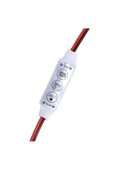 Dc 12-24v 3 Tuş Led Dimmer Hafızalı 12a 3 Modlu 5050 3528 5630 thumbnail 4