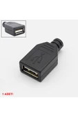 Kutulu Usb Type A Dişi Soket Usb 2.0 4 Pin Plastik Kapak Dıy Tip Elektronik thumbnail 1