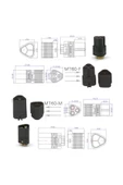 Mt60 3 Pin Dişi Erkek Konnektör Soket Çift Amass 3.5mm 12awg Rc Esc Motor Drone Lityum Lip - 8