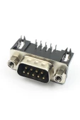 DB9 90 Derece Erkek Bağlantı Konnektörü DSUB 9 Pin Pcb Montaj Tip RS232 Rs485 Data Bağlantı Soketi thumbnail 1
