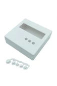 Plastik Proje Kutusu 86x86mm Beyaz Duvara Yüzeye Montaj Tip 1602 Lcd 3 Buton Elektronik Devre thumbnail 8