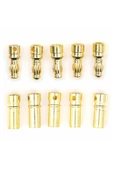 5 Çift 3.5mm Altın Kaplama Banana Dişi Erkek Soket 40a Pil Batarya Lion Bullet Plug - 1