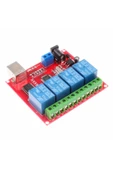 4 Kanal Usb Röle Kontrol Modülü Bilgisayardan Cihaz Açma Kapama Hid Usb thumbnail 7