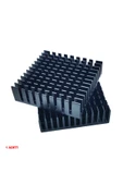 Aluminyum Soğutucu 4x4cm Altın Renk 40x40mm 143 Kanat Pasif Radyatör Peltier - 5