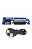 Mach3 5 Eksen Lpt Cnc Kontrol Kartı Step Motor Sürücü Paralel Port Kazıma thumbnail 7