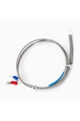 K Type Thermocouple 1 Metre Montaj Delikli Sıcaklık Isı Sensörü 0C/800C Paslanmaz Çelik Prob K Tip thumbnail 5