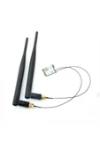 6dbi Sma Erkek Anten 35cm Ipex Kablo Ufl Soket Dual Band 2.4ghz thumbnail 7