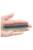 30 Adet 40 Pin Erkek Header Seti 6 Renkli 2.54mm Kırılabilir thumbnail 3