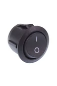 Yuvarlak 2 Pin Anahtar Rocker Switch Mini Buton Kcd1 Siyah 16mm Açma Kapama thumbnail 2