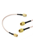 Rg316 10cm Sma Erkek Erkek Kablo Rf Uzatma Kablosu Altın Kaplama Soket 0-6ghz Wi-fi Anten Fpv Lora thumbnail 1