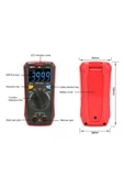 Unı-t Ut123 Dijital Multimetre Mini Cep Tipi Ncv Voltmetre Ampermetre thumbnail 7