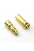 5 Çift 3.5mm Altın Kaplama Banana Dişi Erkek Soket 40a Pil Batarya Lion Bullet Plug - 3