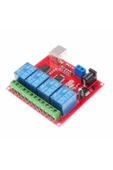 4 Kanal Usb Röle Kontrol Modülü Bilgisayardan Cihaz Açma Kapama Hid Usb thumbnail 2