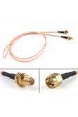 Rg316 50cm Sma Erkek Dişi Kablo Rf Uzatma Kablosu 50 Ohm 0-6ghz Koaksiyel Wifi Gsm Gprs - 5