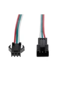 3 Pin JST SM 10cm Kablo Çifti Erkek Dişi Bağlantı Soketi LED Konnektör Şerid Led RGBWS2812B WS2811 thumbnail 3