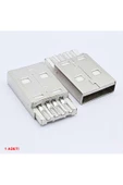 Usb Type A Erkek Soket Lehimlenebilir 4 Pin Diy Tip A Elektronik Devre Cihaz Usb 2.0 Konnektör thumbnail 6