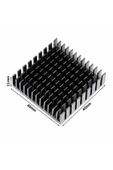 Aluminyum Soğutucu 4x4cm Altın Renk 40x40mm 143 Kanat Pasif Radyatör Peltier - 1