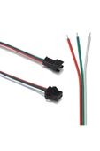 3 Pin JST SM 10cm Kablo Çifti Erkek Dişi Bağlantı Soketi LED Konnektör Şerid Led RGBWS2812B WS2811 thumbnail 1