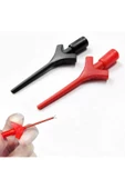 Kanca Tip Test Prob Çifti 2mm 30cm Mini Test Lojik Analizör Lehimsiz Tutucu Yakalayıcı Tel Klips thumbnail 3
