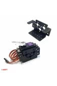 Servo Motor Metal Montaj Parçası Braket Mg995 Mg996r S3003 Td-8120mg Alüminyum Tutucu thumbnail 3