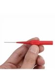 2 Adet Iğne Tip Multimetre Test Prob Ucu 30v 1a Banana Uyumlu Izoleli Paslanmaz Çelik Ölçüm Pini thumbnail 2