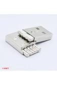 Usb Type A Erkek Soket Lehimlenebilir 4 Pin Diy Tip A Elektronik Devre Cihaz Usb 2.0 Konnektör thumbnail 4