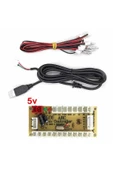 Arcade Usb Kontrol Kart Seti Pc Joystick Oyun Kol Konsol Buton Kablo Kit 5v Diy Sıfır Gecikme Kit - 6