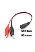 2.1mm Adaptör Krokodil Kablo Standart Dc Dişi Güç Kaynağı Timsah thumbnail 5