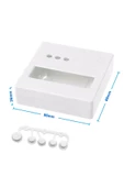 Plastik Proje Kutusu 86x86mm Beyaz Duvara Yüzeye Montaj Tip 1602 Lcd 3 Buton Elektronik Devre thumbnail 1