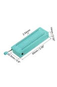 40 Pin Zif Soket Mandallı Kolay Entegre Montaj Aparatı Geliştirme Kartı Altın Kaplama 2.54mm DIP ZIF - 4
