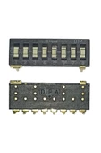 Tristate 8li Dip Switch 8 Pin Siyah Anahtar Açık Kapalı Seçim Adres Ayar + Off - Pull Up/down thumbnail 8