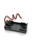 AAA Pil Kutusu Yuvası İnce Küçük Tip 2 Adet 1.5V Pil Toplam 3V Plasitk Pil Tutucu 14cm Kablo thumbnail 4