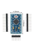 Arduino Pro Mini Atmega328a 5v 16mhz Açık Kaynak Kodlu Yazılım Geliştirme Kartı Microchip Eğitim thumbnail 1