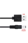 Usb 5v To 5.5x2.1mm Adaptör Çevirici Kablo Güç Kablosu Kamera Tablet Cep Telefonu - 4