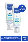 Mustela Soothing Comfort Chest Rub Rahatlatıcı Göğüs Balsamı 40 ml 2 Adet - 1