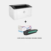 HP Laser 107w WiFi Mono Lazer Yazıcı Siyah Beyaz Baskı - 1