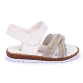 Kiko Kids Kız Çocuk Bebe Sandalet Şb 2687-91 Beyaz - Gümüş - 7