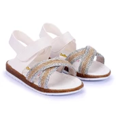 Kiko Kids Kız Çocuk Bebe Sandalet Şb 2687-91 Beyaz - Gümüş - 6