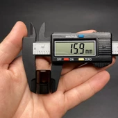 1 ml Siyah Kapaklı Kahverengi Cam Şişe , 1 cc Kapaklı Cam Şişe x 24 Adet - 4