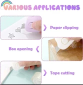 SRTfootcare 3 Ü BİR ARADA Taşınabilir Sevimli Bulut Şeklinde Falçata - Maket Bıçağı - 7