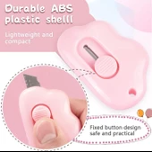 SRTfootcare 3 Ü BİR ARADA Taşınabilir Sevimli Bulut Şeklinde Falçata - Maket Bıçağı - 5