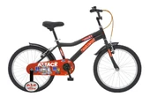 Attack 16 Jant V-Fren Çocuk Bisikleti 110-140 cm Boy Siyah Turuncu Kırmızı Denge Tekerli Bisiklet thumbnail 2