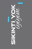 Beyaz Sıkıntı Yok İyiyim Araç Sticker 21x29 cm, Oto Sticker, Araba Sticker - 2