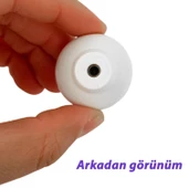 Pembe Beyaz Ortanca Çiçek Desenli Polimer Düğme Kulp Mantar Mobilya Mutfak Dolabı Çekmece Kulbu Kulpları thumbnail 4