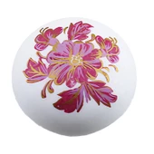 Pembe Beyaz Ortanca Çiçek Desenli Polimer Düğme Kulp Mantar Mobilya Mutfak Dolabı Çekmece Kulbu Kulpları thumbnail 7